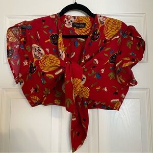 Trashy Diva Sweetie Top - Red Lantern Print - Discontinued